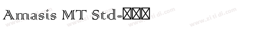 Amasis MT Std字体转换